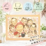プレゼント 似顔絵 還暦 名入れ ギフト 手描き 贈り物 還暦 60歳 お祝い 誕生日 記念日 大人数 お母さん 家族 お父さん 両親 下書き確認 修正無料 名入れ 親孝行 一生もの サプライズ 宝物 60歳 長寿 思い出 還暦 クリスマス 節目 メモリアル 色紙 オリジナル お祝い返し ウェディングギフト 喜ばれる 白寿祝い 初任給 感動 ブライダルギフト