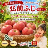 青森県産　りんご　弘前ふじ　早生ふじ　訳あり　3kg 送料無料！