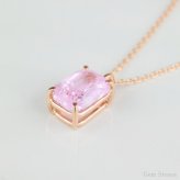  非加熱 パパラチアサフィア 1.99ct K18PG 18金 ピンクゴールド ネックレス ペンダント レディース 一粒ネックレス サファイアネックレス ジュエリー ピンク サファイア 誕生石  プレゼント Drops