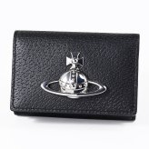 ヴィヴィアンウエストウッド Vivienne Westwood 三つ折り財布 ミニ コンパクト 小銭入れ付き ウォレット レディース ブラック 5115003YW L00F7 N401 折財布 送別会 誕生日 お中元 結婚祝い 結婚式 彼氏 息子 夫 男性 彼女 妻 女性 財布 高級 父の日 母の日【スペシャルラッピング660円(別売り)】 即日発送ファッション小物 ホワイトデー