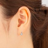 【無料ラッピング】  カナルヨンドシー Canal 4℃ ピアス K10 ホワイトゴールド ピアス ムーンストーン ダイヤモンド レディース ブランド 正規品 新品 ギフト プレゼント 人気 おすすめ 誕生日 記念日 クリスマス 送料無料