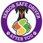 カーサイン 高齢者マーク SENIOR SAFE DRIVER ドーベルマン ステッカー シール 直径13cm 肉球 日本製 車