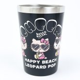 サンリオ 日焼けキティ ステンレスタンブラー ブラック/レオパード ランチ Sanrio