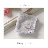 プレゼント ギフト 返礼品 ハンカチ ギフト レディース レース 小さい ハート ボルドー ベージュ ブルー グレー ローズ【公式】【LALUICE ラルイス】