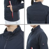 トミーヒルフィガー ゴルフ レディース  パテッド ハイブリッドジャケット TOMMY HILFIGER GOLF THLA477 秋冬モデル お誕生日祝い お祝い 記念品 30代 40代 50代 60代 母の日 お母さん 還暦祝い 敬老の日 彼女 人気プレゼント プレゼント