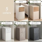 ゴミ箱 15L スリム 幅26cm 木目調 大理石柄 ストーン調 スイング式 ペットボトル対応 15L 20L おしゃれ ダストボックス キッチン リビング 洗面所 一人暮らし 北欧 モダン ホワイト グレージュ マーブルホワイト ストーングレー 組立品