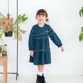Rora ワンピース 通販 キッズワンピース ティアードワンピース 子どもワンピース お出掛け 通園通学小学生 お出かけデイリー 発表会結婚式 誕生日プレゼント 長袖 春秋冬 可愛いおしゃれ かわいい おしゃれ カジュアル 姉妹お揃い