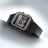 カシオ 腕時計 メンズ CASIO 海外モデル 10年電池 デジタル 大画面 ブラック 軽量 LEDライト付き スポーツ 学生 高校生 中学生 プレゼント 成人 卒業 入学
