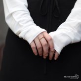ステンレス ビーズリング ころころ 極細リング 不規則 カットリング ゴールド シルバー プチプラ ピンキーリング 小さめ かわいい 華奢 きらきら シンプル 指輪 レディース 女性 金属アレルギー対応