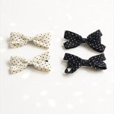 ヘアクリップ リボン かわいい 通販 Rora ドッティ 2個セット ヘアアクセサリー 髪飾り キッズ 子ども こども 女の子 ママ 姉妹 お揃い フォーマル カジュアル 卒園式 入学式 発表会 結婚式 可愛い おしゃれ 上品 キッズファッション