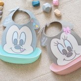 Disney ディズニー はじめてのエプロン 出産祝い エプロン お食事エプロン スタイ お食い初め ミッキー ミニー 女の子 男の子 防水 よだれかけ よだれカバー ポケット 幼稚園 保育園 調節可能 ベビー キッズ