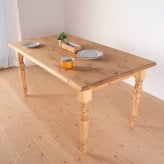 ダイニングテーブル FARMER 無垢材 パイン材 天然木 W150×D85×H72cm(引出の内寸:W36×D27.5×H 食卓テーブル 木製 食卓机 リビング ダイニング ライトブラウン おしゃれ 新生活