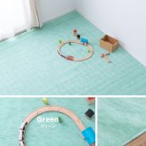 ラグ カーペット 敷き詰め ファーレ 江戸間10帖 10畳 抗菌 防臭 ペット キッズ パステルカラー 日本製