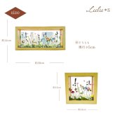 選べる2サイズ ナチュラルボタニカルフレーム ～小さな花園～ 正方形 長方形 Lulu＊s ルルズ ドライフラワー プリザーブドフラワー 両面ガラス フレーム ギフト プレゼント 贈り物 誕生日 母の日 敬老の日 記念日 新築祝い 結婚祝い 開店祝い 退職祝い 還暦祝い インテリア アレンジメント おしゃれ 置き物 女性 花