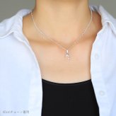 ハワイアンジュエリー ネックレス シルバー ネックレス ドルフィン イルカ ジルコニア 小さくても存在感 シンプル シルバー925 ギフトラッピング可能 チェーン 長さ選べる プレゼント ハロウィン 【品番：CG-PSP-009】