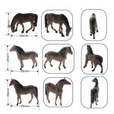 ミニチュア 馬 フィギュア ランダム5点セット 10点セット ホース 馬模型 ジオラマ 箱庭 ミニチュアガーデン 情景模型 ドールハウス 撮影小物 DIY 装飾