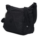 キプリング ショルダーバッグ レディース ブランド Kipling ガブ ロゴ ワンポイント 総柄 KI3945-K59 Signature Emb 黒