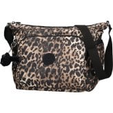 キプリング ショルダーバッグ レディース ブランド Kipling ガブ ロゴ ワンポイント 総柄 ヒョウ・レオパード フリンジ KI6525-6JP Wild Leopard