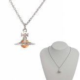 ヴィヴィアンウエストウッド ネックレス Vivienne Westwood NEW TINY ORB 63020097-02p762 シルバー ライトピーチ
