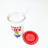 スヌーピー ストロータンブラー (ホワイト) コップ ランチ SNOOPY