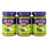Barilla（バリラ）ジェノベーゼソース　190g(4人) ×3本　イタリア産　バジル100％使用　保存料　着色料不使用 　#14320　バジルソース　万能ソース　イタリア料理など（肉／野菜／ピザ）