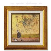 ユーパワー サムトフト 大切なデイドリームタイム ST-04050 アートフレーム 絵 絵画 犬 イヌ dog sam toft