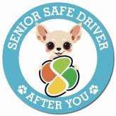 カーサイン 高齢者マーク SENIOR SAFE DRIVER チワックス マグネット 強力 直径13cm 肉球 日本製 車 ステッカー