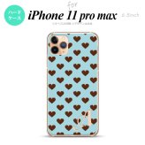 iPhone11ProMax iPhone11pro max スマホケース ハードケース ハート B 青 +アルファベット メンズ レディース nk-i11pm-172i