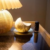 moon ship stone《夢の旅へ誘う 月船のアロマストーンオブジェ》火を使わない香るインテリア
