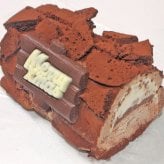 クリスマスチョコレートアイスロールケーキ［クリスマスケーキ クリスマスデコレーション クリスマスロール コンパクトサイズ］