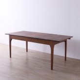 ダイニングテーブル 伸長式 無垢材 レッドオーク 天然木 W150/180xD80xH71cm 食卓テーブル 木製 食卓机 リビング ダイニング ブラウン おしゃれ 新生活