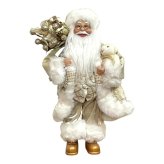 ヨーロピアンスタイルサンタクロース オフホワイト 高さ30cm クリスマス クリスマスグッズ オーナメント ノエル 人形 ドール 北欧 置物