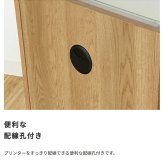 プリンター台 プリンターワゴン ウォールナット キャスター付き 配線孔付き 棚 収納 コンパクト 2段 二段 テレワーク 在宅 在宅ワーク 勉強 シンプル ナチュラル おしゃれ 新生活 一人暮らし シリーズ