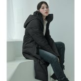 ダウンコート レディース ロング ダウン90% フード付き Filomo 100cm ダウン コート 超ロング丈 ロングコート ロング丈コート ブラック 冬 アウター ギフト プレゼント 5F (2499r)