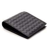 選べる2色 ボッテガヴェネタ 二つ折り財布 メンズ イントレチャート BOTTEGA VENETA 本革 札入れ 小銭入れなし カード入れ8枚 コンパクト エスプレッソ アルドワーズ 保存箱付き 113993 V47W1