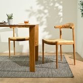ダイニングテーブル 単品 120cm幅 木製 4人用 チーク無垢材 角型 コンパクト 机 インテリア おしゃれ ナチュラル 天然木 北欧 カフェ 食卓 モダン ワックス仕上げ 新生活