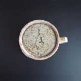 マグカップ マグ コップ コーヒーカップ ビッグサイズマグ 九谷焼 陶器 十草 相川志保 青・赤 手描き 和食器 おしゃれ ギフト 贈り物 日本製