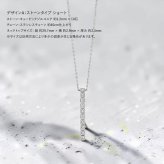 ギフトモール限定 ステンレスネックレス選べる3デザイン ステンレス ネックレス レディース キュービックジルコニア シンプル デコルテすっきり バーデザイン N1043 N1044 N1045
