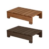 ウッドデッキ ユニット縁台ステップ hiyori ひより ウッドデッキ 簡単組立 縁側 DIY 木製 天然木 庭 ベランダ マンション おしゃれ ガーデン 屋外 家具 ブラウン ダークブラウン アウトドアリビング ベンチ 木製縁台 ウッドデッキ風 本格的