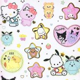 サンリオキャラクターズ ×チェゴシム クリアキャンディシール ライトピンク 文具 Sanrio