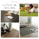 夏ラグ 夏用カーペット ラグ い草 国産 純国産 日本製 シンプル 無地風 抗菌防臭 自然素材 ウレタン 約140×200cm