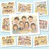 結婚記念日 似顔絵 ギフト プレゼント 名入れ 贈り物 手描き 真珠婚 記念日 結婚記念日 結婚30周年 大人数 両親 夫婦 ご夫婦 家族 お父さん 名入れ 下書き確認 修正無料 そっくり 親孝行 サプライズ 一生もの 思い出 感謝 記念 30周年 古希祝い 百寿祝い 喜ばれる キレイ 傘寿祝い 結婚祝い 節目 お祝いの品 バレンタインデー 二次会 感謝の品