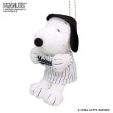 スヌーピー ぬいぐるみ 吉徳 PEANUTS 千葉ロッテマリーンズ コラボ 野球 グッズ プロ野球 マスコット 人形 キャラクター ピーナッツ 182163 ギフト プレゼント