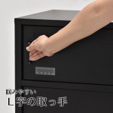 宅配ボックス Posten(ポステン) ONGS0257 宅配BOX 2段 ブラック グレー 鍵付き 大型 大容量 ポスト 郵便 錆びにくい おしゃれ シンプル 置き配 新聞 配送 受け取り 新生活