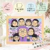 誕生日の贈り物に、特別な記念の似顔絵はいかがですか。 贈り物 喜寿 似顔絵 ギフト 名入れ プレゼント 手描き 誕生日 長寿 お祝い 記念日 敬老の日 大人数 祖父母 家族 ご両親 下書き確認 修正無料 名入れ サプライズ 親孝行 似てる かわいい 宝物 傘寿 77歳 喜寿祝い オーダーメイド 大量注文 オリジナル 米寿祝い 卒寿祝い 感激 ブライダルギフト 同窓会 長寿祝い 感謝 披露宴