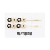 【公式】MARY QUANT マリークヮント コネクトエポデイジー ヘアピンセット（ブラック×ホワイト）