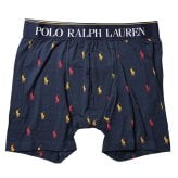 ポロラルフローレン：COTTON STRETCH POUCH ボクサーブリーフ（クルーズネイビー/オールオーバープリント)[ボクサーパンツ/ 男性下着/ メンズインナー/人気ブランド/おすすめギフト/誕生日プレゼント/メンズファッション]