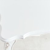 おしゃれ 輸入家具 ロココ 調 テーブル 白 4人掛け 長方形 アンティーク フィレンツェ リッカルディ 130ダイニングテーブル ヨーロピアン かわいい 猫脚 白家具 姫系 新生活