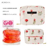  薔薇柄ミニティッシュ ポーチ PASSAGE BOIS idees 定形外 送料無料 日本製 抗菌防臭生地使用 コスメポーチ 化粧ポーチ バラ 薔薇 コンパクト 小さい ブラック