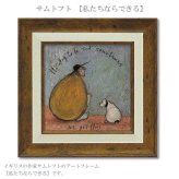 ユーパワー アートフレーム サムトフト 私たちならできる ST-04044 絵 絵画 雲 空 犬 イヌ dog